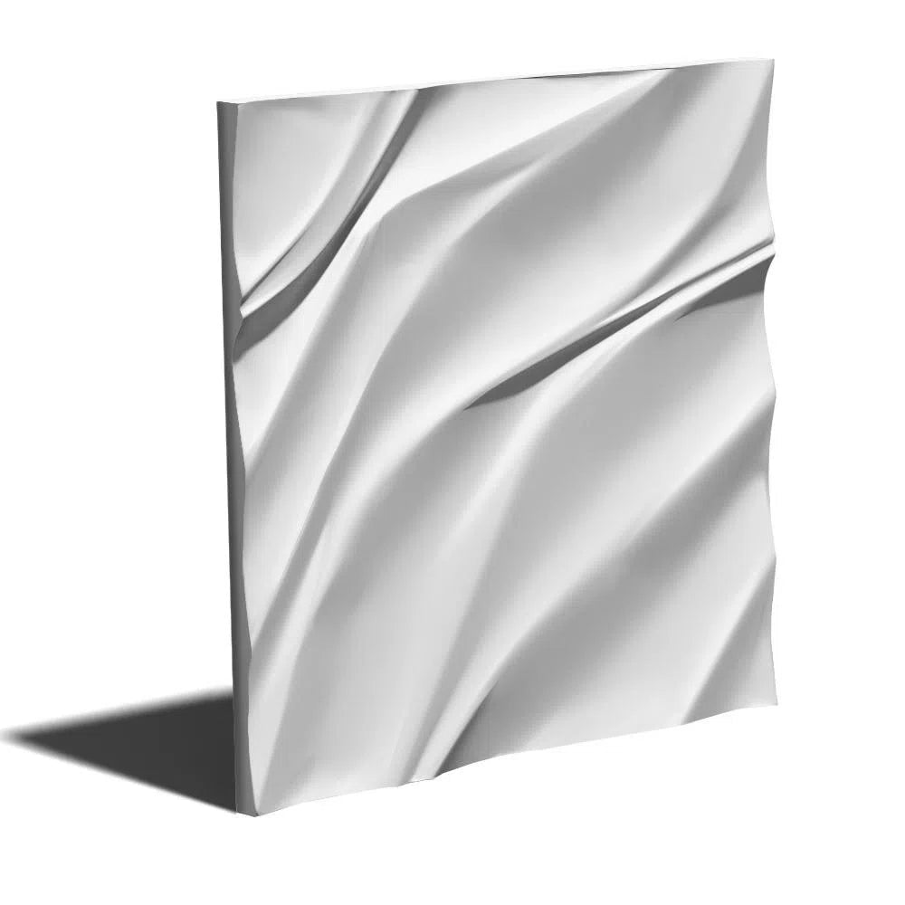 Model Waves - 3D Gypsum Wall Panels, single full size panel | DecorMania UK